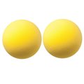 Champion Sports Uncoated Regular Density Foam Ball, 8-1/2in, Yellow, PK2 RD85